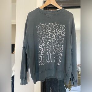 ANINE BING Leopard print embossed sweatshirt - Size M